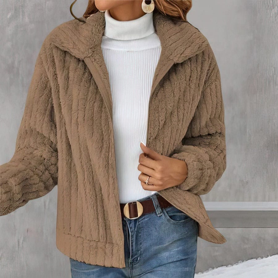 Lively® Vêtements automn & hiver Kaki / S Veste Chic Ultra-Confortable | Lively™